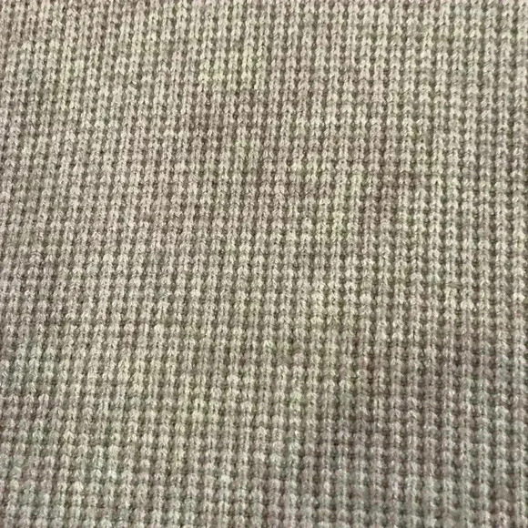 Roll Neck Sleeveless Ribbed Open Knit Sweater Oatmeal size Small - Picture 5 of 7